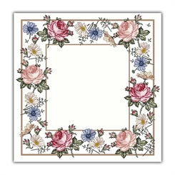 50x Rosen Etikett 7.4 x 7.4 cm Kosmetex Aufkleber für Flaschen, Dosen, Beschriftung für Kosmetik, Parfüm, Aroma, Öl 