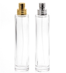 Parfüm-Zerstäuber, Glas-Flakon für Parfum Kosmetex Aluminium-Zerstäuber, 30 ml, leer 