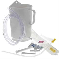 2 Liter Einlaufbecher, Irrigator Set Kosmetex mit Anleitung und allem Zubehör für Einlauf 