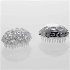 Handwaschbürste mit weißen Nylon-Borsten, Nagelbürste im griffigen Golfball-Design 