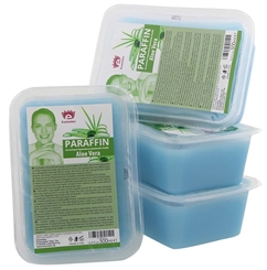 Kosmetex Paraffin-wachs Aloe Vera, Paraffinbad Wachs mit niedrigeren Schmelzpunkt, 2 x 500ml 