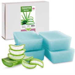 Kosmetex Paraffin-wachs, Paraffinbad Wachs mit niedrigeren Schmelzpunkt mit Aloe Vera Extrakt 4x 500ml Aloe Vera