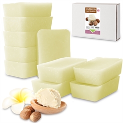Kosmetex Paraffin-wachs Karité Sheabutter, Paraffinbad Wachs mit niedrigeren Schmelzpunkt, 10x 500ml 10x 500ml