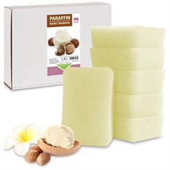 Kosmetex Paraffin-wachs Karité Sheabutter, Paraffinbad Wachs mit niedrigeren Schmelzpunkt, 6x 500ml 6x 500ml