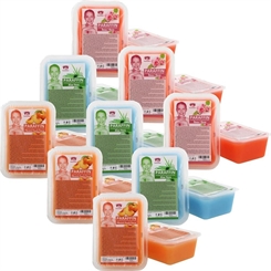 Kosmetex Paraffinbad Mix Paket Pfirsich, Aloe Vera, Rosa-Rose Duft, Paraffin-wachs mit niedrigeren Schmelzpunkt, 