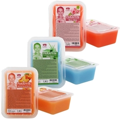 Kosmetex Paraffinbad Mix Paket Pfirsich, Aloe Vera, Rosa-Rose Duft, Paraffin-wachs mit niedrigeren Schmelzpunkt, 
