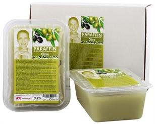 Kosmetex Paraffin-wachs Olive, Paraffinbad Wachs mit niedrigeren Schmelzpunkt 2x 500ml