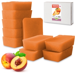 Kosmetex Paraffinbad, Paraffin-wachs mit niedrigeren Schmelzpunkt, Pfirsich Duft 10x 500ml Pfirsich