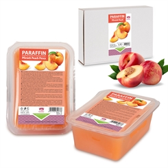 Kosmetex Paraffinwachs Pfirsich, Paraffin-bad mit niedrigeren Schmelzpunkt 2x 500ml Pfirsich