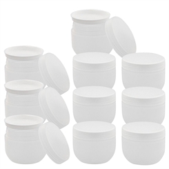 Kunststoffdose "Run", Creme-Dose, 30 ml, m. Abdeckscheibe Kosmetex Kosmetikdose, matt, leer 10× 30 ml