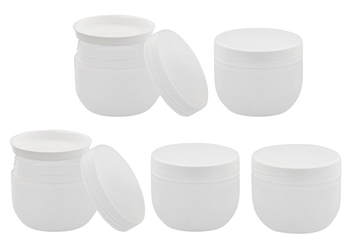 Kunststoffdose "Run", Creme-Dose, 30 ml, m. Abdeckscheibe Kosmetex Kosmetikdose, matt, leer 5× 30 ml