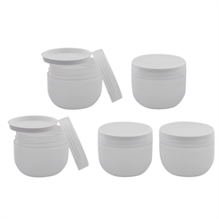 Kunststoffdose "Run", Creme-Dose, 50 ml, m. Abdeckscheibe Kosmetex Kosmetikdose, matt, leer 5× 50 ml