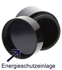 Mironglas Violett Tiegel 30 ml Energieschutz Deckel, Leere Kosmetex Miron Violett-Glas Creme-Dose, Kosmetikdose 