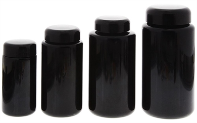 Mironglas Dose, Weithals Kosmetex Violett-Glas Vorratsdose m. Schraubverschluss, Miron 