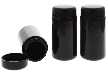 Mironglas Dose 100 ml, Weithals Kosmetex Violett-Glas Vorratsdose m. Schraubverschluss, Miron 3× 100 ml
