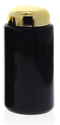 Mironglas Dose, 200 ml, Weithals-Glas, Kosmetex Violett-Glas Vorratsdose m. Schraubverschluss Gold, Miron 