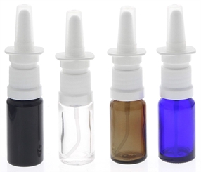 Leere Nasenspray-Flaschen 10ml mit Fingerzerstäuber, Kosmetex Nasenzerstäuber Vaporizer Nasensprühflasche 