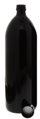 Mironglas Wasserflasche 1 Liter, Kosmetex Violett-Glas Lichtschutz-Flasche, wiederverschließbar, rund, Miron 