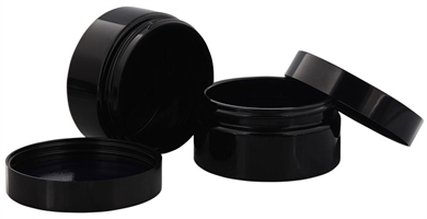 Miron-Glas Violett Tiegel 200 ml m. Deckel, Leere Kosmetex Violettglas flache Dose, Kosmetik-Dose 