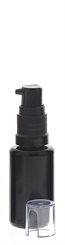 Gelspender aus Violettglas, kleine Glasflasche, Kosmetex schwarzer Gel-Pumper für lichtempfindliche Lotionen, Gele 