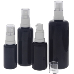 Gelspender aus Violettglas Miron Glas-Flasche, Kosmetex Pumper für lichtempfindliche Lotionen, Gele 