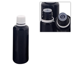 Kosmetex Violett-Glas Flasche für Tropfen, mit Tropfer DIN 18 Gewinde, Mironglas-Flasche Tropfelflasche 50ml 