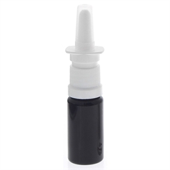 Leere Mironglas Nasenspray-Flasche 10ml mit Fingerzerstäuber, Kosmetex Nasenzerstäuber Violettglas Vaporizer Nasensprühflasche 