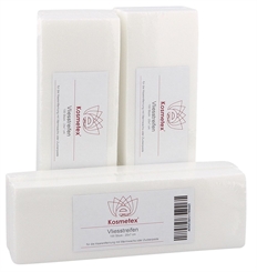 Kosmetex Vliesstreifen 250 Stück für Wachs, Vlies-Streifen 20 x 7 cm für die Haarentfernung mit Warmwachs und Zuckerpaste 