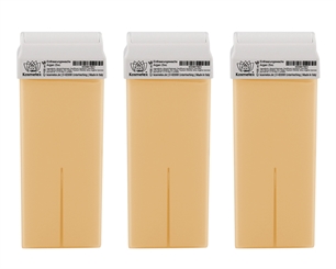 Kosmetex Wachs-patrone Argan Öl, Titanium, Warmwachspatronen Roll-on für Haarentfernung, Roller Breit, 100ml 