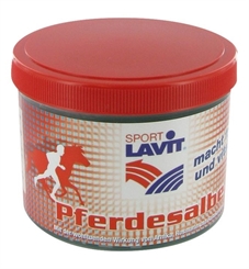 Sport LAVIT Pferdesalbe, 500ml macht vital, spendet Feuchtigkeit und löst Muskelverspannungen. 