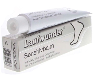 Laufwunder Sensitivbalm, Fusscreme, Intensivpflege mit Microsilber, Fussbalsam für sehr trockene Haut, 75 ml