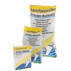Laufwunder Kräuter-Badesalz, Fußbad bei überanstrengten und verhornten Füßen 
