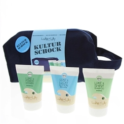 Lukes Jungen Reiseset Kulturschock, Kulturtasche Kinderkosmetik + Naturkosmetik 