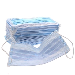 50x Mundschutz 3-lagig 99% mit Nasenbügel, latexfrei, Einweg OP Maske Blau