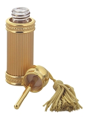 Orientalischer Flakon für Parfümöle, Flaschen mit Zauberstab, für Ätherische Öle, Essenzen, leer, mini, gold, Kosmetex, 5ml 