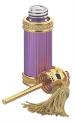 Orientalischer Flakon für Parfümöle, Flaschen mit Zauberstab, für Ätherische Öle, Essenzen, leer, mini, lila, Kosmetex, 5ml 