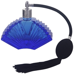 Parfümflakon, Glas-Flacon m. Ballpumpe Kosmetex Flakon f. Parfum, Colognes, leer 80 ml 