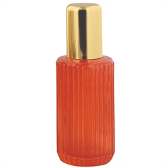 Glas-Flacon, Tisch-Zerstäuber für Parfüm, Kosmetex Pumpzerstäuber orange 100 ml 