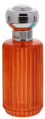 Glas-Flacon, Tisch-Zerstäuber für Parfüm, Kosmetex Pumpzerstäuber orange 100 ml 