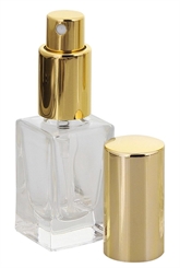 Parfümflakon Glas mit Zerstäuber, 15 ml Kosmetex Flacon f. Parfum Colognes, leer 