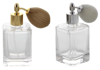 Zerstäuber für 50ml Parfüm, Kosmetex Flacon mit Ball. für Raumduft, Essenzen, selbsthergestellte Düfte,etc. 