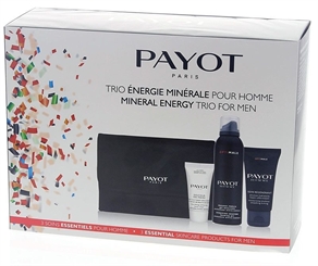 Payot Homme Trio Ènergie Minérale For Men 4-teiliges Männer Reiseset mit Tasche 