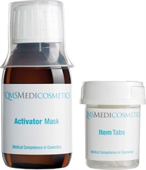 QMS Activator Mask, Gesichtsmaske, Vließ Feuchtigkeitsmaske, Hyaluron, 100 ml, 8 Tabs 