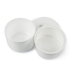 Kosmetex Runde Steribox, Behälter für die Desinfektion von Bohrer, Sterilisationsbox, Desinfektionsbox 