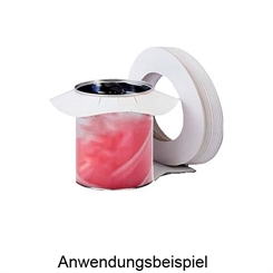 Kosmetex Tropfschutz Wachs-Dosen aus Papier, Zubehör Kosmetik Wachs Dosen, 20 Stück 