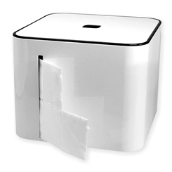 Spenderbox für Zellstoff-Tupfer Zelletten, Tupfer Zellettenbox, Zellettenspender, Kosmetex Tupfer-Spender 