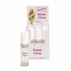 Depileve Intimate Folisan Gel Roll-On, Intimpflege, gegen Pusteln, Pickel, eingewachsene Haare, 8ml 