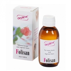 Depileve Folisan, Gesichts- und Körperlotion, gegen Rasurbrand, eingewachsene Haare, 150ml 