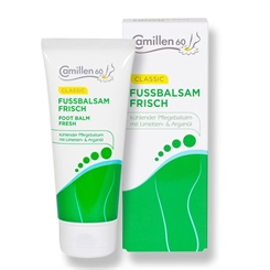 Fussbalsam Frisch Camillen 60, Fußcreme, für müde und spröde Füße Balsam mit Limetten und Arganöl, 100ml 100 ml