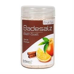 Badesalz Zimt Orange, Camillen 60, Fussbad Badezusatz für die Füsse, mit Fruchtextrakt, 350 g